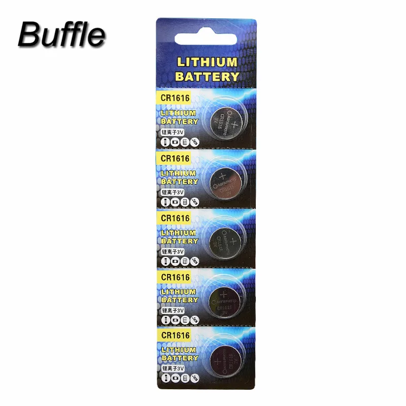 

5Pcs Lithium Coin Battery 3v For Keyless Entry Remote Controls CR1616 DL1616 ECR1616 5021LC L11 L28 Neutral Packing Free Shpping