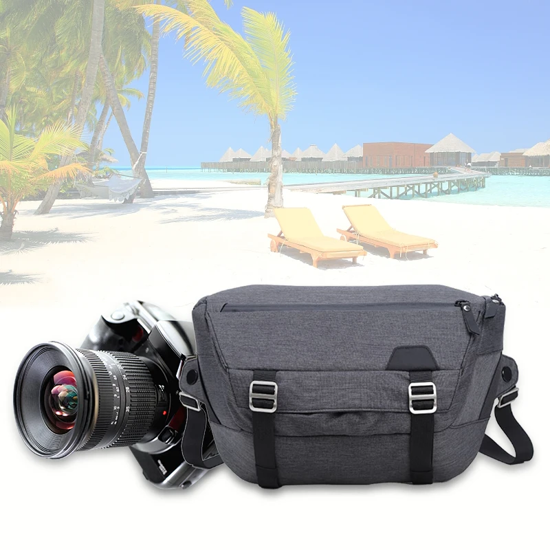 New Photo Camera Bag Fashion Polyester Shoulder Bag Sling Camera Case