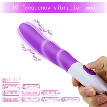 10 Speed Vibrators Sex Toys for Women Bullet Silicone G Spot Massager Clitoris Stimulator Anal Plug Dildo Vibrating Masturbator 4