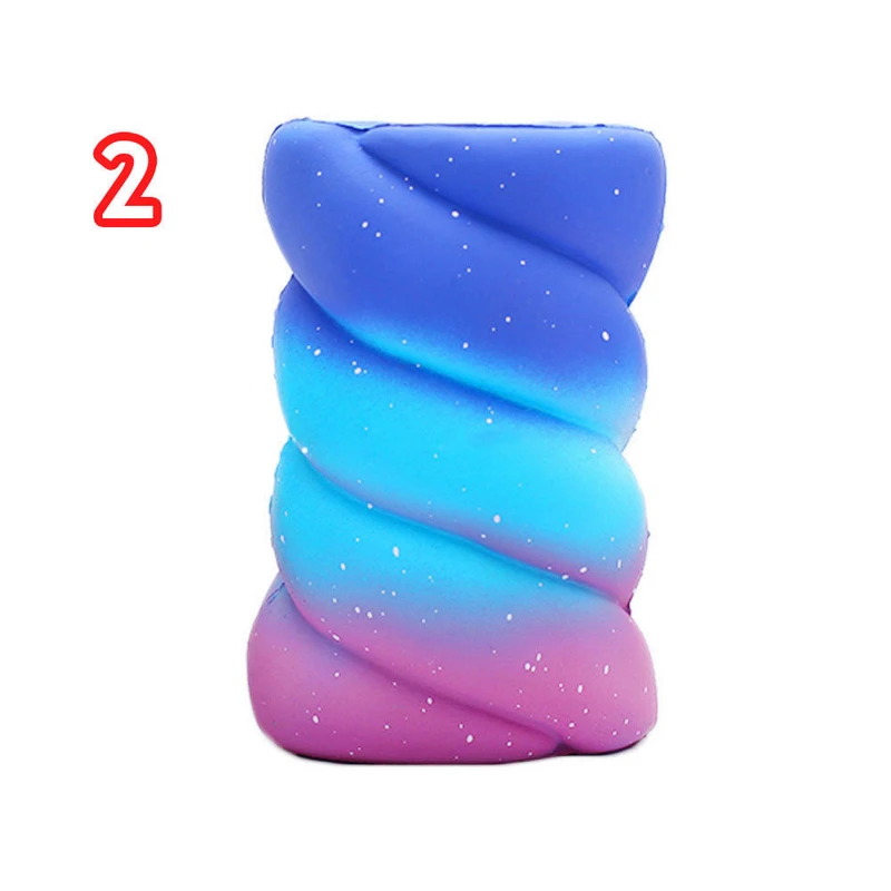 Lovely Galaxy Deer Cream Scented Squishy Slow Rising Squeeze Strap Kids Toy Gift