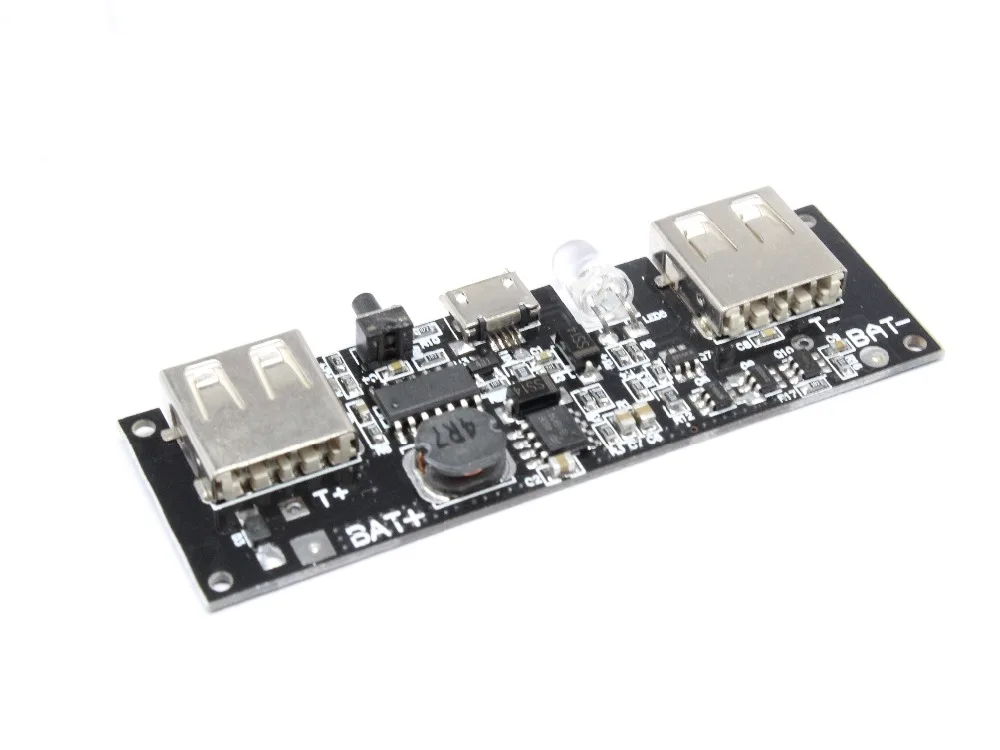 

5V 1A 2A Solar Mobile Power Bank Charger Module 1.5A Lithium Battery Charging Board Boost Step Up Micro USB For 18650 Battery