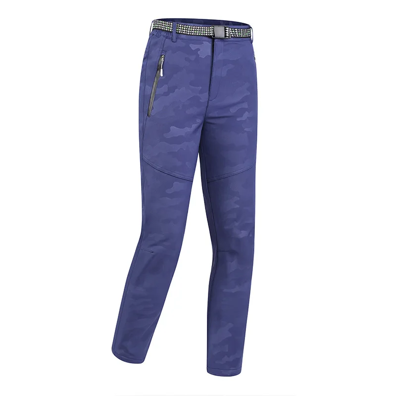 Invierno, senderismo pantalón viento calor de camuflaje repelente respiraba de cáscara suave Trekking los hombres y las mujeres Pantalones