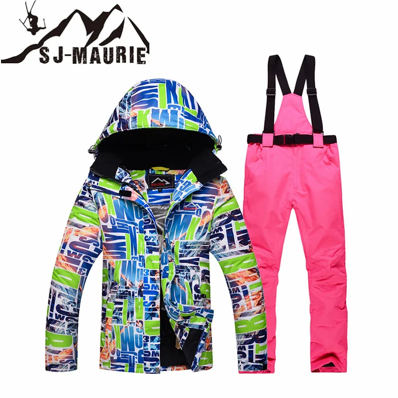 

Ski Suit Men Skiing and Snowboarding Sets Warm Waterproof Windproof Snowboard Fleece Jacket+pants Winter Snow Suits Male