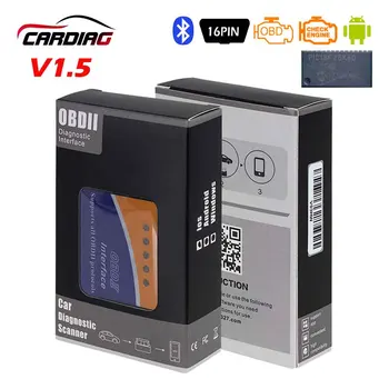

2019 ELM327 V1.5 Bluetooth with PIC18F25K80 chip Supports J1850 Protocols ELM 327 OBD2 Diagnostic Tool for Android code reader