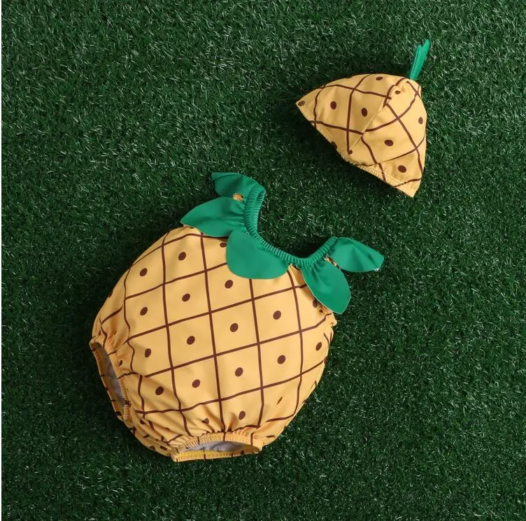 

0-24M Lovely watermelon unisex baby swimwear lovely baby boy one piece swimsuit infant toddler girl cartoon bathing suit cosplay