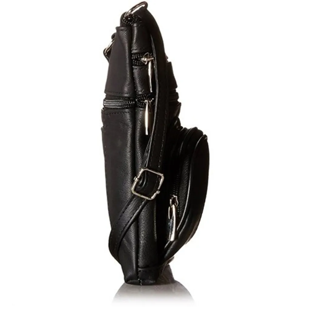 Maison Fabre Leather Crossbody Bag Casual Men Shoulder Bags Vintage Mens PU Men Outdoor Travel School Retro Zipper Shoulder Bag