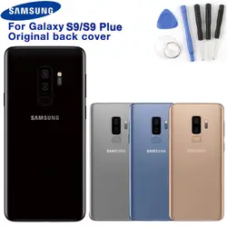 Samsung оригинальный сзади Батарея двери Стекло чехол для samsung Galaxy S9 SM-G9600 S9 + S9 плюс S9Plus G9650 сзади Корпус задняя крышка