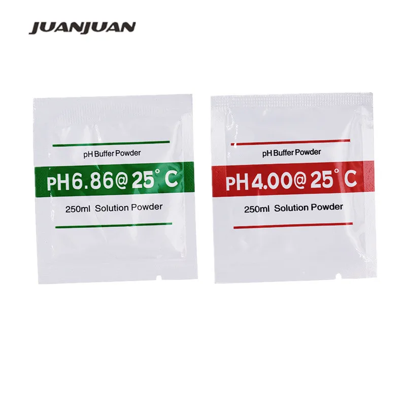 

4 bags PH Buffer Powder for PH Test Meter Measure Calibration Solution 1pcs 4.00 and 1pcs 6.86 Calibration Point 15%off