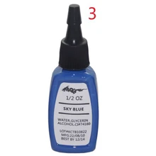 Небесно-голубого цвета, Перманентный макияж, пигмент, профессиональное коричневое 15 мл/бутылка(1/2 OZ) косметические чернила для татуировки краски для лица губ для бровей 5 шт./лот