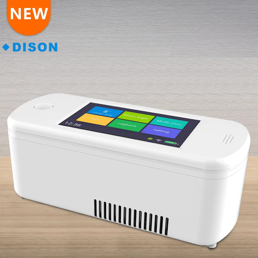 

Dison remote set temperature cooler Micro Medical Insulin Cooler Box/Portable Fridge with multifunction