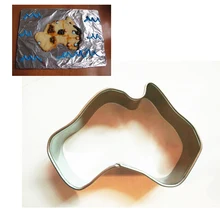 Малый Географические карты Форма Cookie Cutter Fondant украшения Инструменты Принадлежности для выпечки Кухонные принадлежности dh116