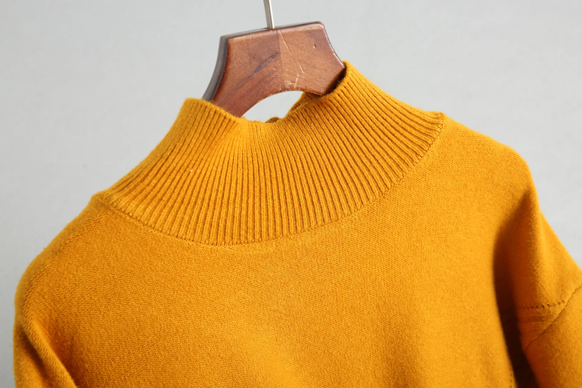 Свободный Карманный вязаный минималистичный вязаный Топ 8-1831 вязаный свитер женские свитера и пуловеры свитер с высоким воротом осень-зима