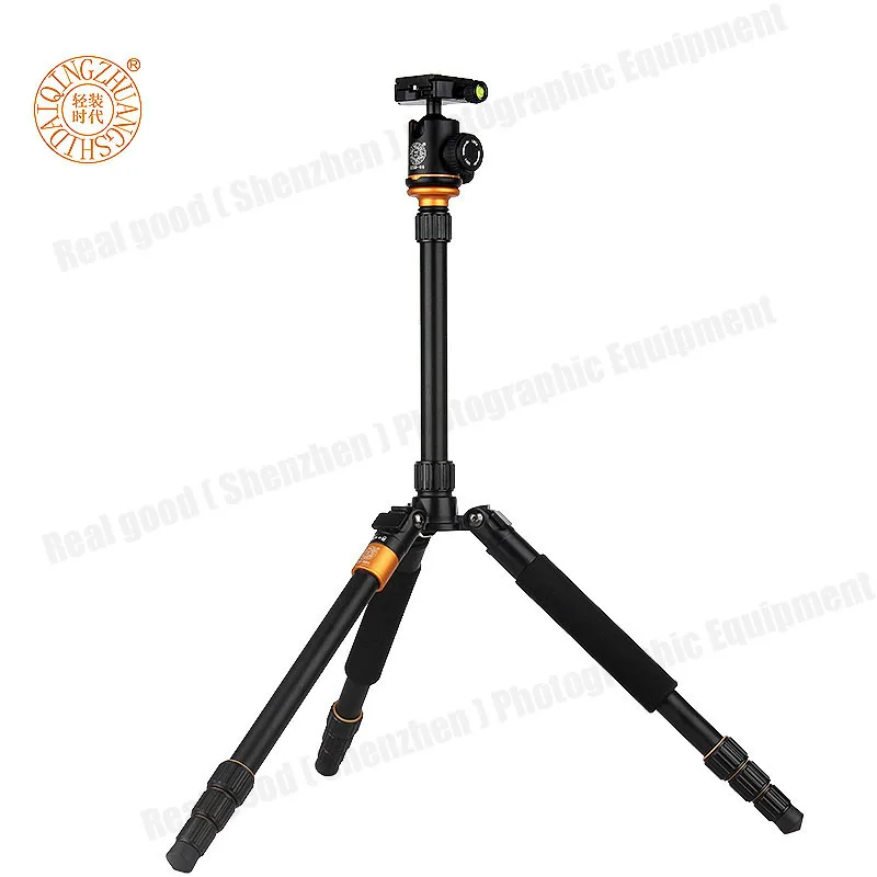 QZSD Q999S Ultra Compact and Lightweight Portable Aluminum Camera Tripod with Ball Head Monopod For
