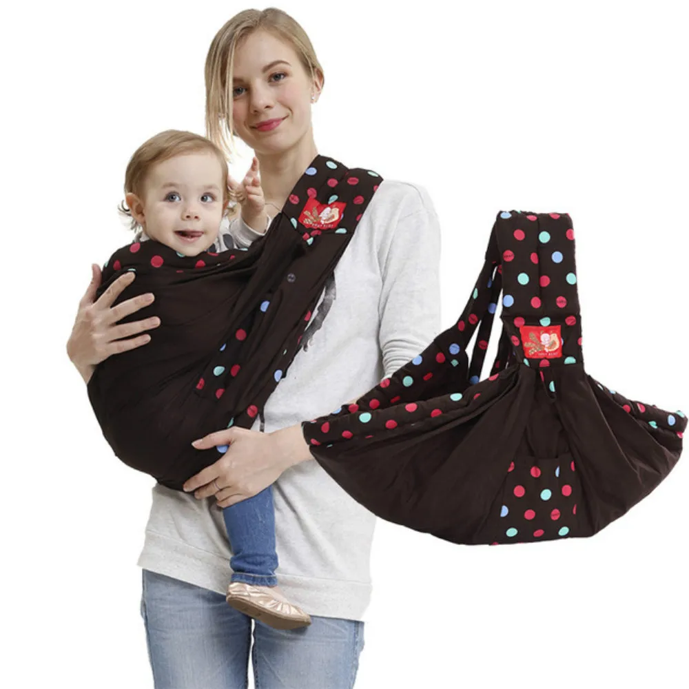 

Baby Ergonomic Sling Carrier Toddler Breathable 100% Cotton Backpack Infant Suspenders Newborned Wrap Front Carrier Cradle Strap