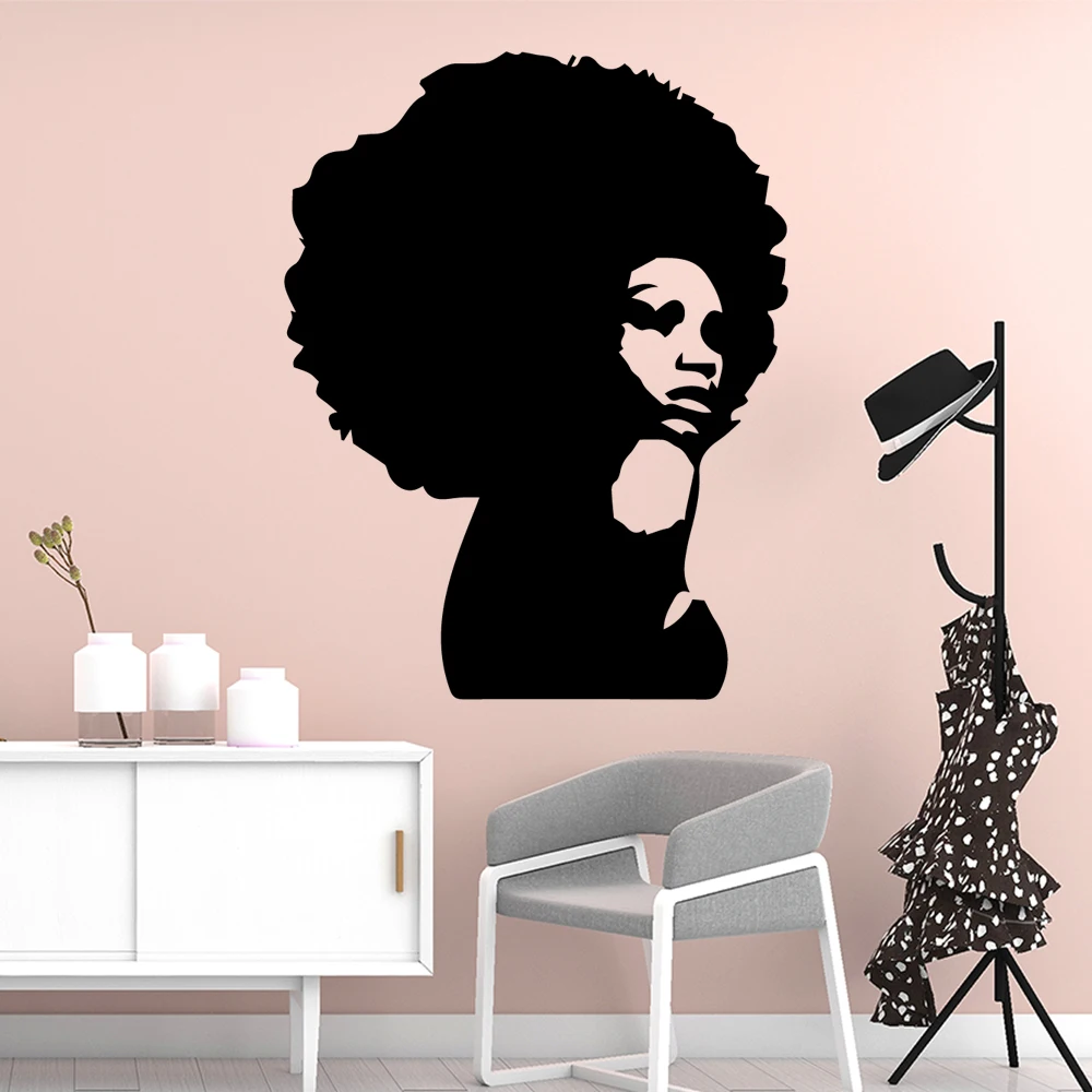

NEW Africa woman Wall Paper For Living Room Bedroom Art Sticker Murals Wall Stickers Home Decor Living Room naklejki