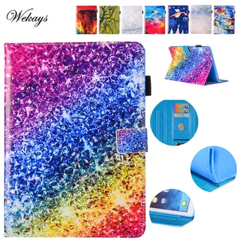 

Wekays Fashion Cartoon Case For Samsung Galaxy Tab A 8.0" 2017 SM-T380 SM-T385 Case Cover Funda Tablet PU Leather Stand Shell