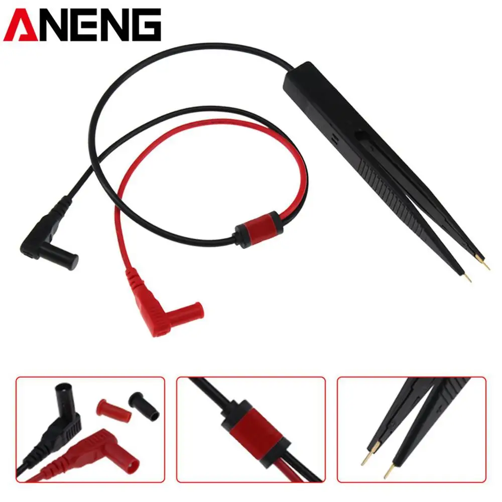 

ANENG SA001 Test Clamp SMD Capacitor Alligator Clip for Multimeter Probe Leads Accessories Inductor Tweezers Needle Wire