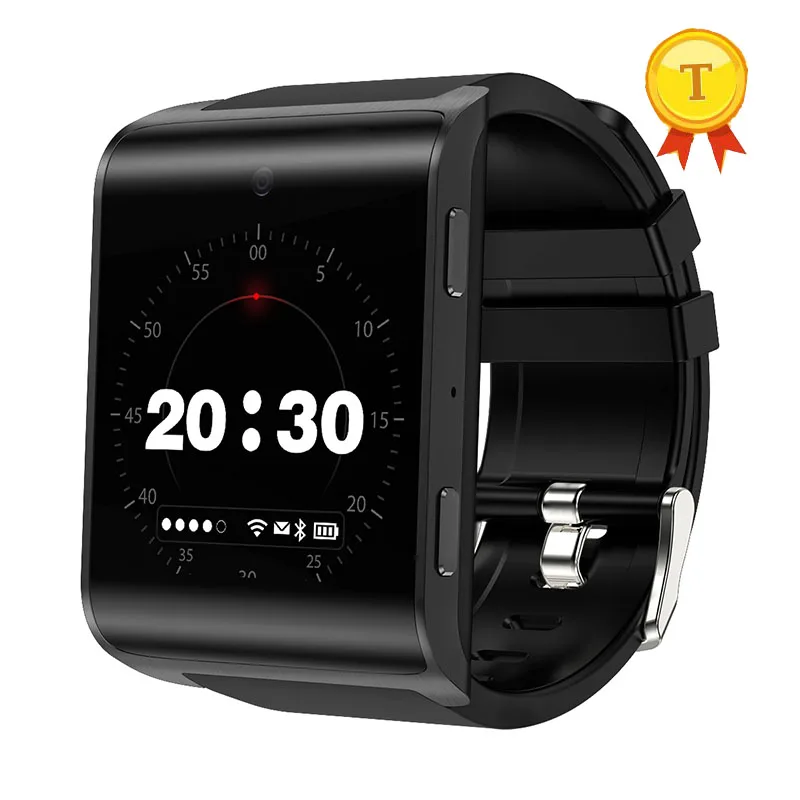 Лучшие продажи 1,54 дюймов 4G lte Смарт часы телефон gps wifi smartwatch Android 6,0 MTK6737 1 Гб 16 Гб WiFi монитор сердечного ритма часы - Цвет: Черный