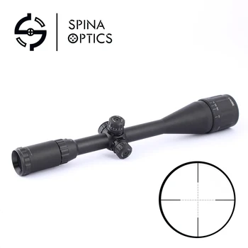 

SPIAN OPTICS 6-24X50 Sniper Shooting AOL 1 inch Full Size Tactical Optical Illuminated View Mil-Dot Rifle Lock Reset Reach