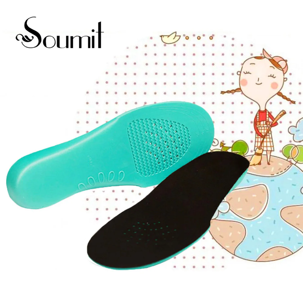 Soumit EVA Kids Children Orthopedic Insoles for Children Shoes Correction Flat Foot Arch Support Orthotic Health Feet Care Pads soumit premium kid children orthopedic insoles arch support orthotic pad correction flatfoot o x leg eight leg feet care insole