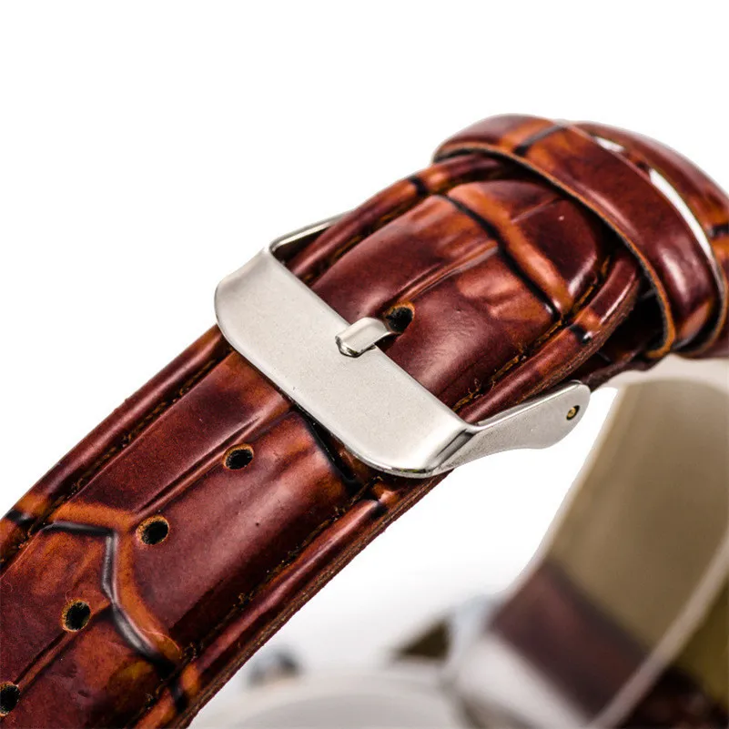 NEW Fashion Quartz Wristwatches Retro Classical Solemn Design Leather Band Analog Alloy Quartz Business Wrist Watch#2AP24B (3)