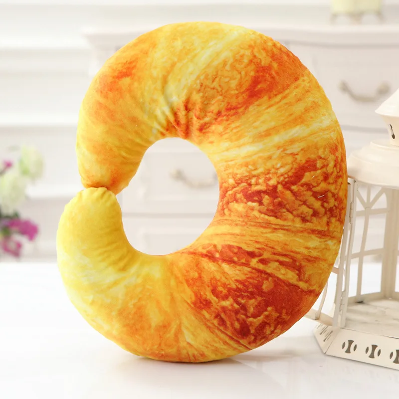 1PC food Pattern Pillows U Shaped Neck Pillow Cushion 3D Fruit Pattern Car Neck Protection Pillows travel pillow neck