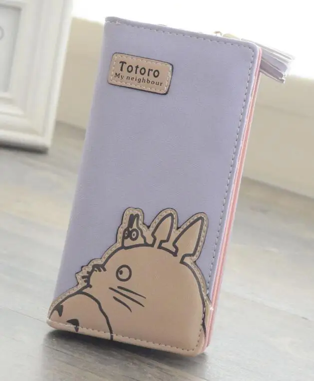  2016 New Design Women Cute Wallet My Neighbor Totoro Cute Fashion Cartoon Woman Bifolded Wallet Girl Students Long Purse 