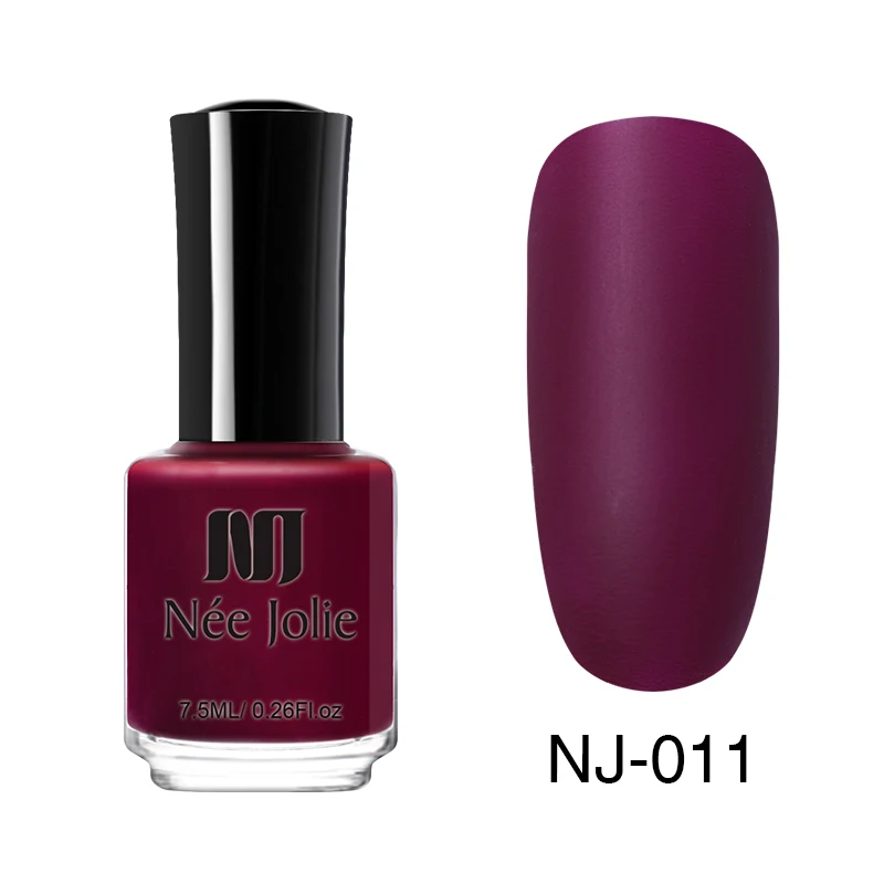 7.5ml Matte-011 NEE JOLIE 7,5 мл матовый лак для ногтей эффект ногтей цветной лак для ногтей маникюр Быстросохнущий лак для ногтей лак для пальцев - Цвет: 7.5ml Matte-011