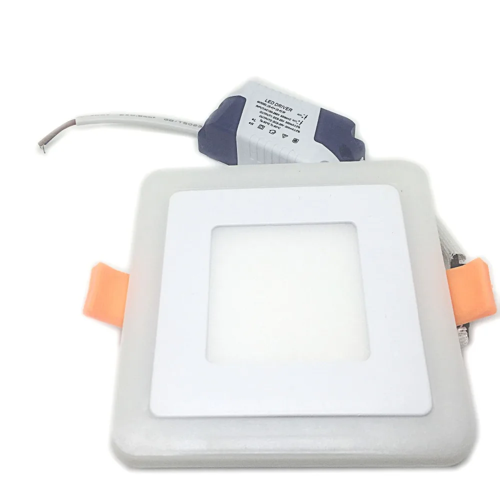 

3W LED Panel Lights + 3W LED Dimming Driver RGB/Red/Green/Yellow/Bule Led Downlight Input AC 85V-265V LED Ceiling Light