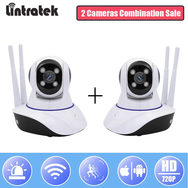 Lintratek камера видеонаблюдения WiFi IP Беспроводная HD 1080P Мини PTZ Wi-Fi Домашний Детский