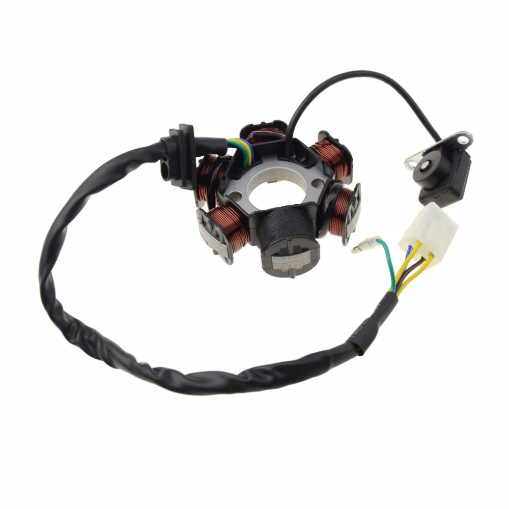 GOOFIT 6-Coil МАГНЕТО СТАТОР генератор зажигания для GY6 50cc 70cc 90cc 110cc 125cc Мопед ATV Dirt Bike полная волна катушка K079-807