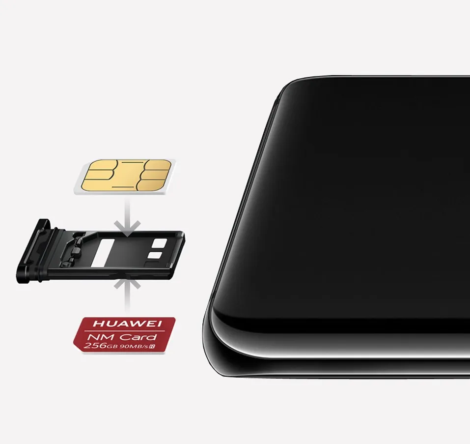 Карта памяти HUAWEI NM высокая скорость 90 МБ/с./с 256 ГБ 128 64 один и тот же слот с Nano sim