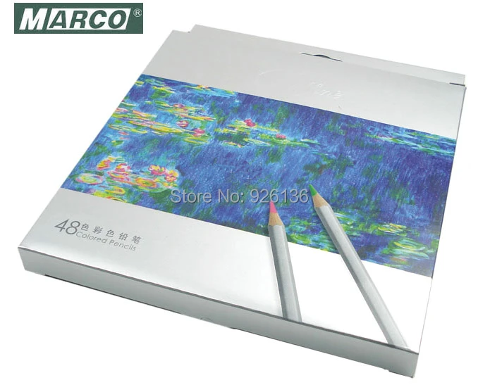 

Marco Fine Art 48Color Drawing Oil Base Non-toxic Pencils set for Artist Sketches Drawing (7100-CB)