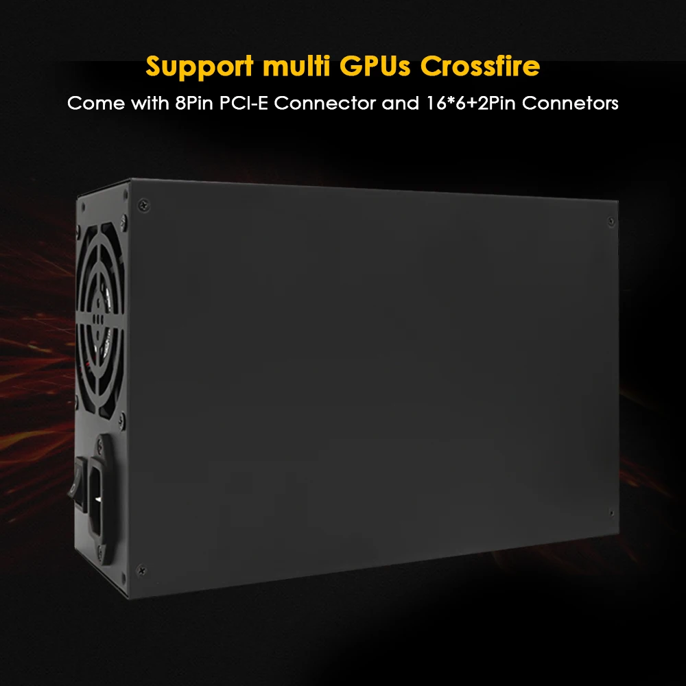 2200W 180-260V Switching Power Supply 90% High Efficiency for Ethereum S9 S7 L3 Rig Mining high-end graphics card motherboard PC