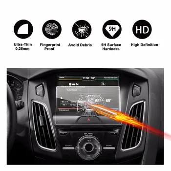 

RUIYA screen protector for Focus ST RS MK3 sync2 8inch 2017 navigation touch center display,9H tempered glass protective film