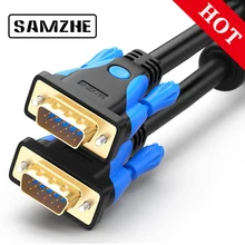 SAMZHE 1080P VGA Cable Gold plated Connector 1 5m VGA Cable 2m 3m 5m for computer