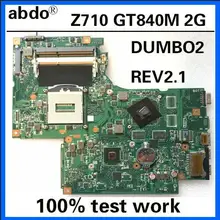 DUMBO2 REV2.1 для lenovo Ideapad Z710 ноутбук материнская плата SR16D HM86 PGA947 DDR3 GT840M 2 ГБ комплексное тестирование на работу