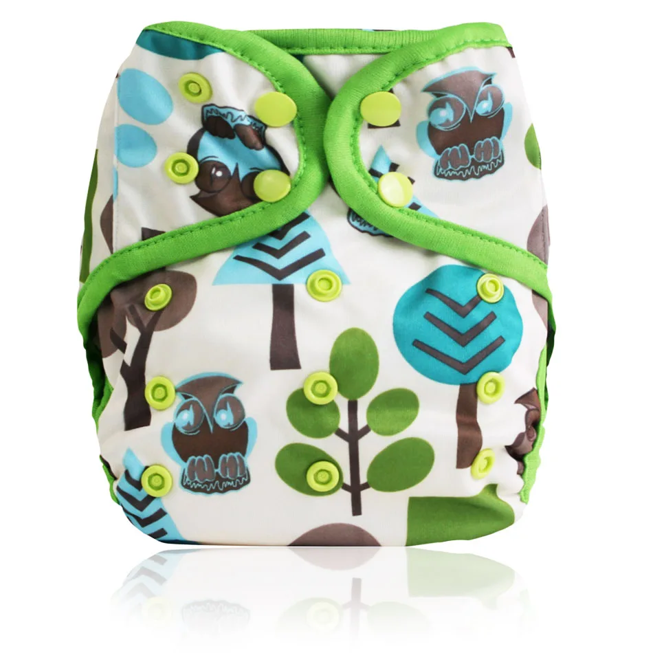 Miababy(8 шт./партия) одноразовый тканевый подгузник подходит для детей 4-24 месяцев или 5-15 кг, водонепроницаемый и дышащий