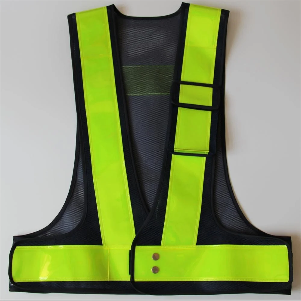 Yemingduo рабочий дорожный светоотражающий жилет воздухопроницаемая утолщенная сетчатПредупреждение ющая одежда для безопасности - Цвет: Черный