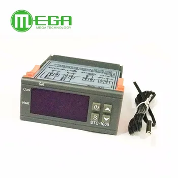 

STC-1000 Thermostat for Incubator Digital Temperature Regulator Controller Two Relay Output with 1m Sensor 110~220VAC