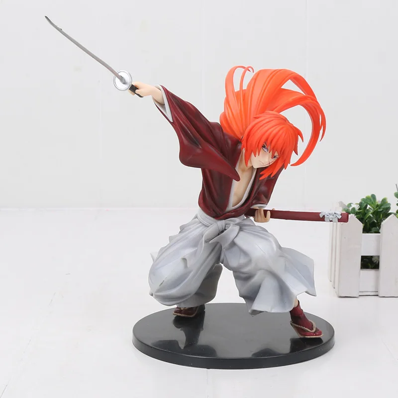 

Anime Rurouni Kenshin Figure Himura Kenshin PVC Action Figures Collectible Model Toys 18cm