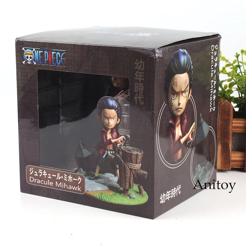 Anime Figure Action One Piece Childhood Dracule Mihawk Action Figure PVC Collection Model Toy Christmas Gift 14cm