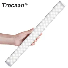 PIR датчик движения DC и USB Перезаряжаемый 68 светодиодов Диммируемый светодиодный светильник для шкафа портативный ночник для аварийной ситуации, шкаф для кухни