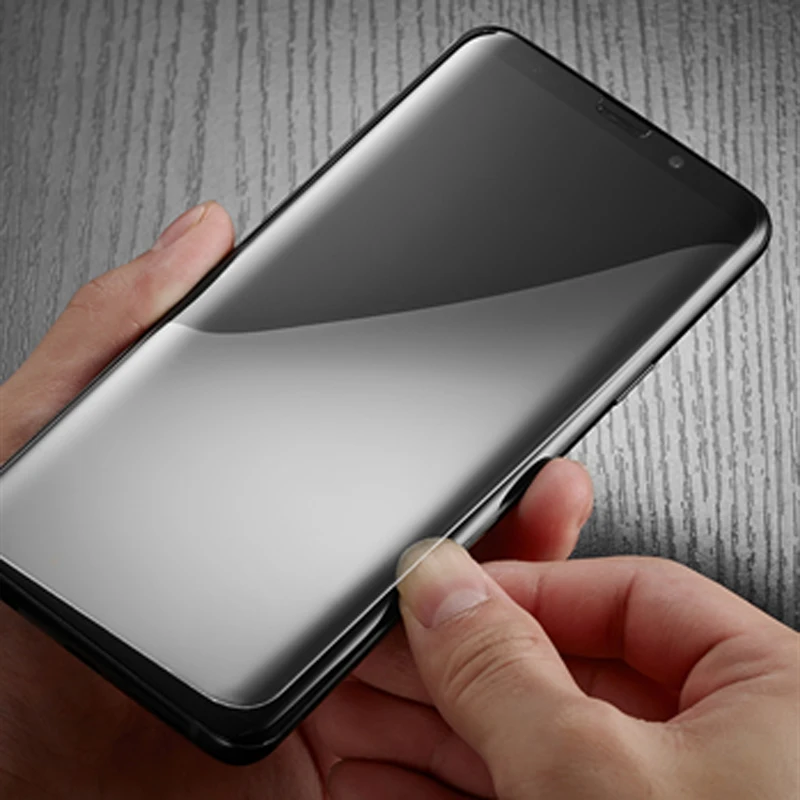Akcoo Note 9 screen protector with nano liquid UV glue for Samsung Galaxy S8 S9 Plus S7 S6 edge note 8 full glue glass protector