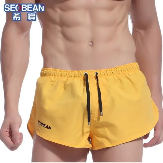 New SEOBEAN men's sexy shorts fashion boxer shortsr trunks shorts outdoors 7 colorsin Casual
