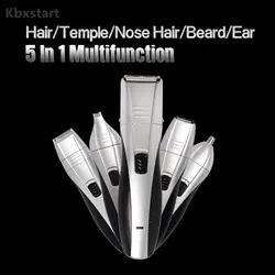 5 в 1 щетка для шерсти комплект электрические волос зажим для носа уха для бритья висков резки профессиональный Barbeador Eletrico Masculino