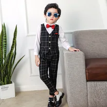2019 Spring Boy Blazers and Suit (Vest+Shirt+Pant) Kids Formal Suits Wedding Suits for Boys Suits Formal Tuxedo Children Suit 2019 Spring Boy Blazers and Suit (Vest+Shirt+Pant) Kids Formal Suits Wedding Suits for Boys Suits Formal Tuxedo Children Suit
