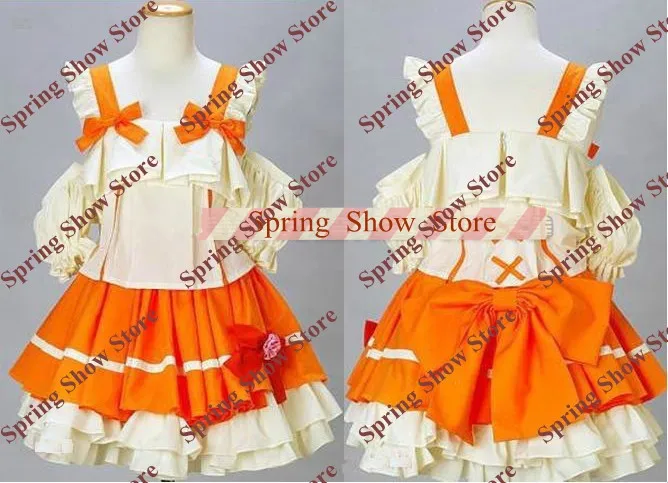 

Free Shipping Macross Frontier Ranka Lee Seikanhiko Performance Dress Cosplay Costume Custom Made