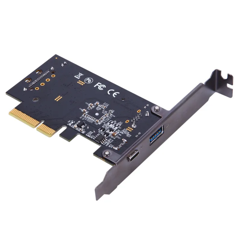 Great-Q Настольный 10 ГБ/сек. USB 3,1 type-C+ USB быстрое изменение порта PCI-e 4x PCIe на внешний USB-C адаптер pci express riser card