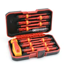 New 13 Pcs VDE Insulated Screwdriver Set CR-V High Voltage 1000V Magnetic Phillips Slotted Torx Screwdriver Durable Hand Tools